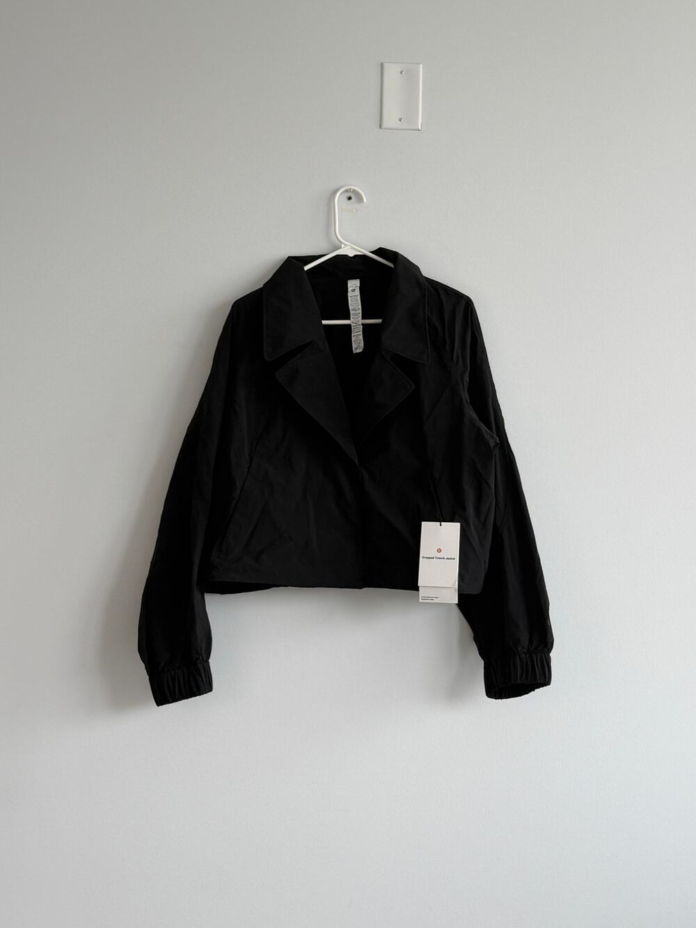 Lululemon Cropped Trench Jacket NWT Black XL